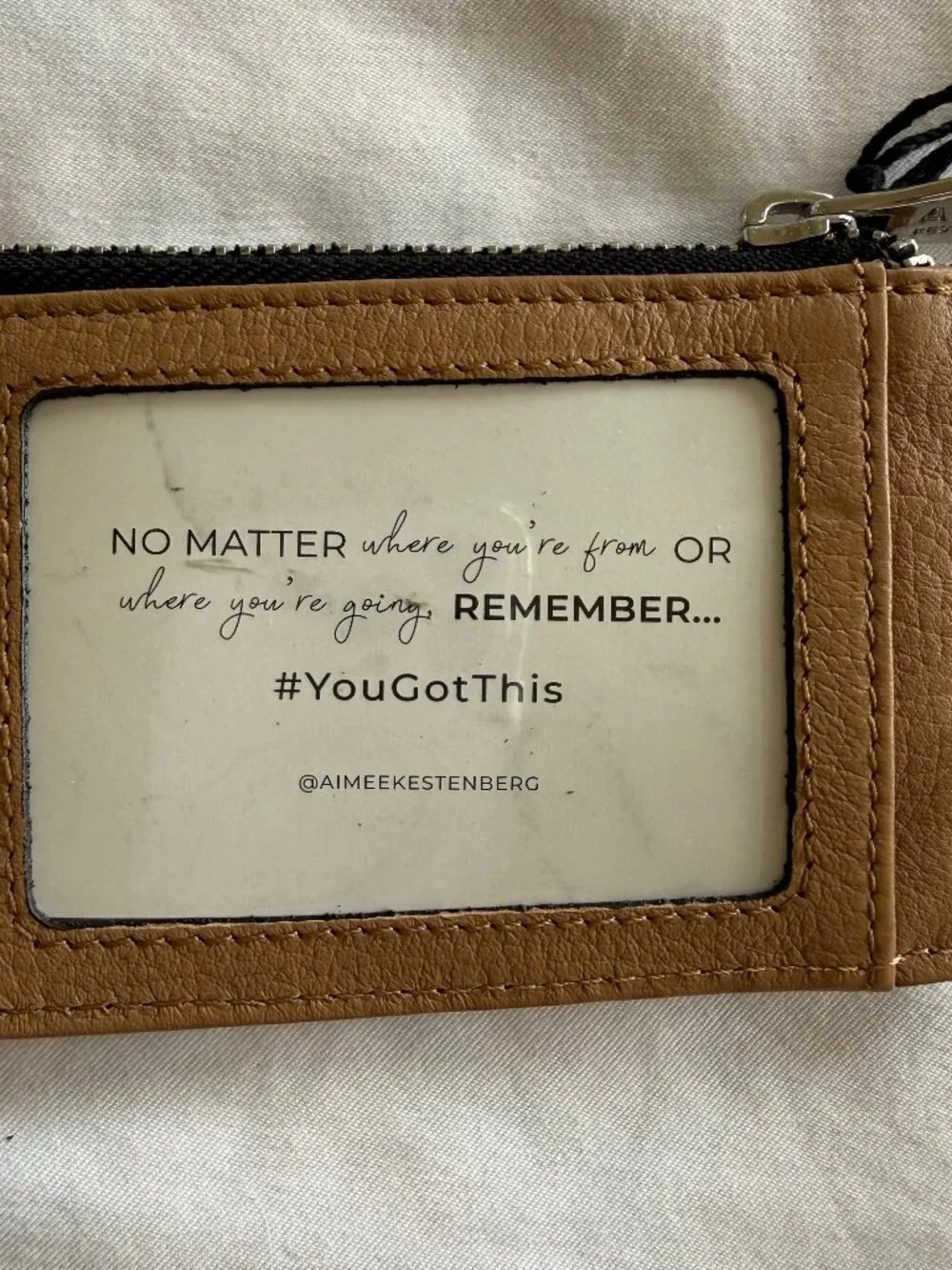 Aimee Kestenberg Aimee Kestenberg 'Alia' Slim ID Vachetta Leather Case w/Keyring